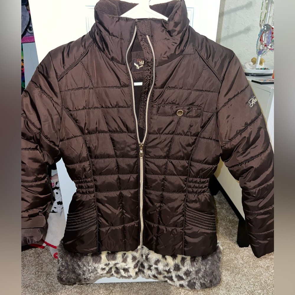 Brown girls winter jacket